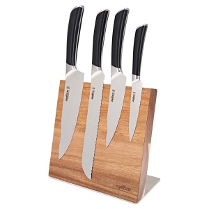 Blocat pentru cutite Zyliss E920281, din lemn de acacia, 5 locuri, culoare naturala - Img 4