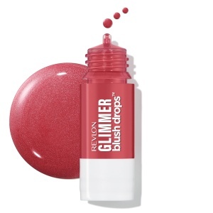 Blush lichid REVLON Glimmer Blush Drops 103 Field of Roses, pigmentare ridicata