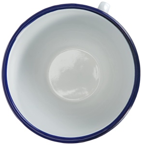 Bol cu maner vertical Ibili 14 cm, alb, din otel - Img 4