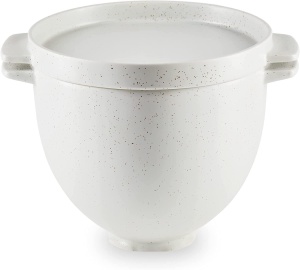Bol de paine KitchenAid 5KSM2CB5BGS, ceramica, 4.7 litri, cu capac