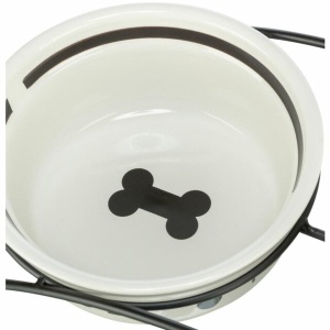 Bol pentru caini Trixie, ceramica, 1,6 l, 20 cm, albnegru - Img 2