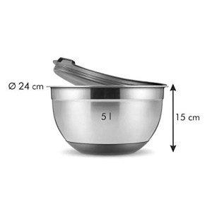 Bol Tescoma GrandCHEF cu capac, 24 cm, 5.0 l - Img 4