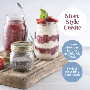 Borcan de conservare Kilner 250 ml cu capac metalic, 100 etans, ideal pentru gemuri - Img 8