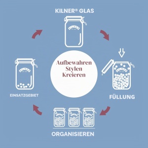 Borcan de conservare Kilner Clip Square, 3 litri, cu capac din otel inoxidabil - Img 6