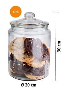 Borcan de Sticla APS Classic, 6 Litri, Transparent, cu Capac Hermetic - Img 3