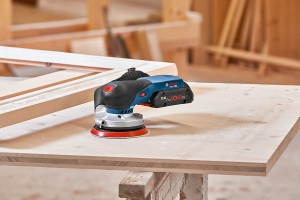 Bosch Professional 18V System Slefuitor orbital fara fir GEX 18V-125 (incl. talpa de slefuire (125mm), 1x smirghel, sac de praf, fara baterie/incarcator) - Img 2