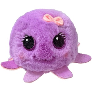 Bouncy Plush Oktopus TY - Beanie Bouncers, 9 cm, Jucarie interactiva