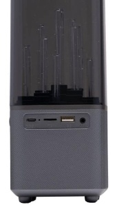 Boxa Bluetooth Dunlop cu lumini LED, 1200 mAh, portabila, neagra - Img 2
