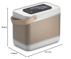 Boxa portabila Bang Olufsen Beolit 20 Grey Mist Bluetooth sunet 360deg si functie Qi - Img 16