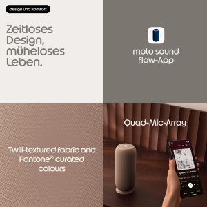 Boxa portabila Motorola Moto Sound Flow cu tehnologie Bose, 30W, IP67, Pantone Warm Taupe - Img 6