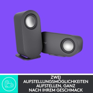 Boxe Logitech Z407 cu Subwoofer, 80W, Bluetooth, Graphit - Img 6