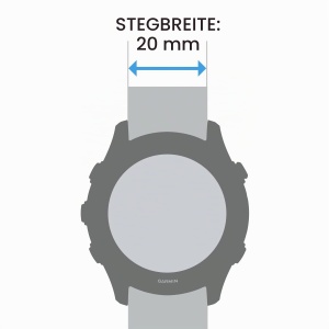 Bratara de schimb Garmin 20mm din piele, pentru ceasuri Forerunner, Venu, vivoactive - Img 2