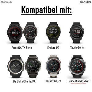 Bratara Garmin QuickFit 26mm, Silikon, Compatibila cu Fenix 5X6X7X, Tactix, Quatix - Img 5