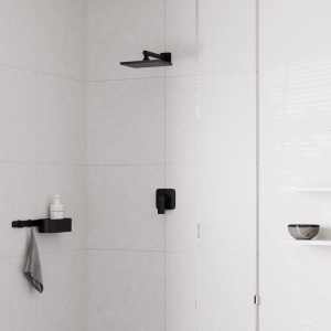 Brausearm hansgrohe Vernis Shape, 24 cm, Negru Mat - Img 3
