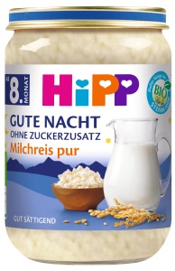 Brei de orez HiPP Bio Gute Nacht, 6 x 190g, fara zahar adaugat, gluten-free