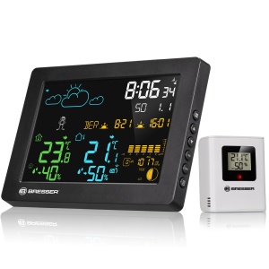 Bresser MeteoTemp Baro HZ Statie Meteo Culoare Negru Display Color Functie Barometru