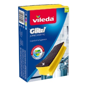 Bureti Vileda Glitzi Jumbo Antibac Extra Rezistenti pentru Suprafete Mari
