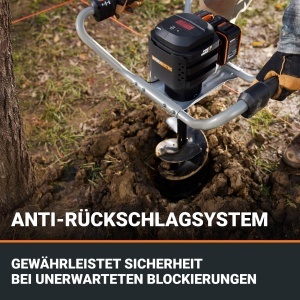 Burghiu electric WORX Nitro WG865E.9, 40V, motor fara perii, 2 viteze - Img 6