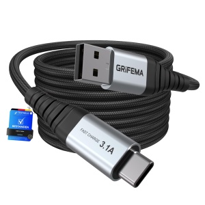 Cablu USB A la USB C GRIFEMA 2 m, 3,1 A, Nylon rezistent