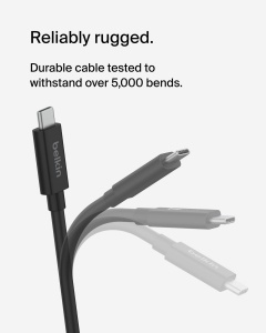 Cablu USB-C Belkin Connect, 2m, 240W Power Delivery, 20 Gbits - Img 4