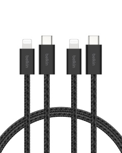 Cablu USB-C cu Lightning Belkin 1,5 m, negru, cablu de incarcare rapida