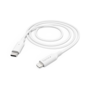 Cablu USB-C la Lightning Hama, 1m, MFI certificat, Alb