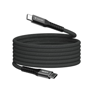 Cablu USB-C Verbatim Sync Charge 100W PD 3.0, 120 cm, Auto-rasucire