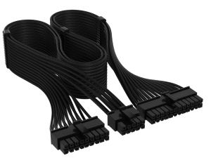 Cabluri de alimentare Corsair Elite Premium Typ 4 ATX 24 pini, Negru, Paracord