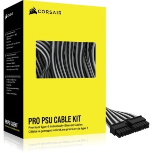 Cabluri PSU Corsair Premium Tip-5 Pro Kit, Negru si Alb, 600W PCIe Gen 5