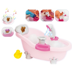 Cada pentru papusi Theo Klein 1665 Baby Coralie cu lumini si sunete, 42 cm - Img 2