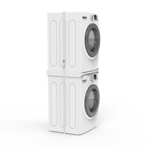 Cadru intermediar Xavax cu placa extensibila din plastic cadru de conectare pentru masina de spalat si uscator kit intermediar cu extragere ca raft pe - Img 3