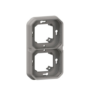Cadru subteran Legrand Plexo New, 2-fach, gri, montare orizontalaverticala - Img 2