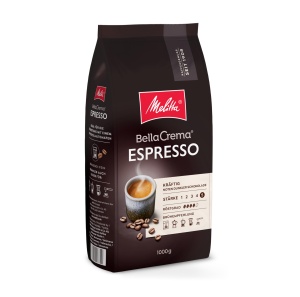 Cafea boabe Melitta BellaCrema Espresso, 1KG, 100 Arabica, Roster puternic