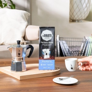 Cafea Macinata Bialetti Perfetto Moka Nocciola, 21.5 Kg, Aromata cu Migdale, 6x250g - Img 3