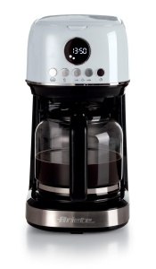 Cafetiera Ariete Moderna 1318, Cafea autentica, Filtru pentru 1 sau 2 cani, Maxi cappuccino, Oprire automata, Rasnita de cafea cu capacitate de 250 g, Alb - Img 2