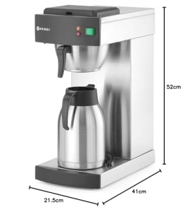 Cafetiera cu filtru Hendi, 2L, 1400W, termos inclus, protectie la supraincalzire - Img 9