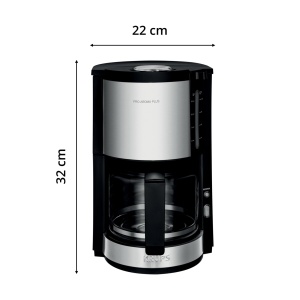 Cafetiera cu filtru Krups KM3210 Pro Aroma Plus, 1.25L, 10-15 cesti, functie de mentinere la cald, NegruInox - Img 7