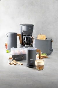 Cafetiera DOMO DO754K 125L 10 Cesti Design Modern cu Finisaj Lemn - Img 8