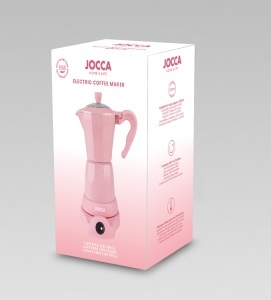Cafetiera electrica Jocca 6 cesti design modern roz functie de mentinere a caldurii - Img 6