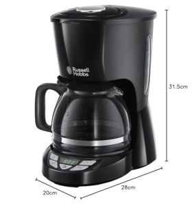 Cafetiera Russell Hobbs Textures Plus 22620-56 Timer Digital Capacitate 125L Tehnologie Brausekopf - Img 6