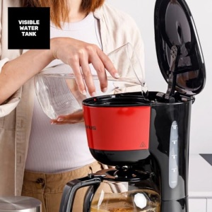 Cafetiera Taurus Verona Vintage Red 1000W 12 cesti Filtru reutilizabil - Img 4
