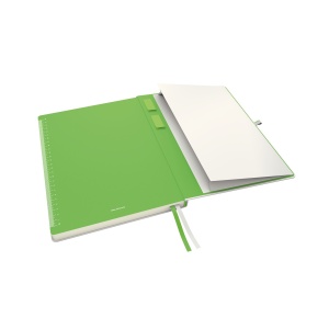 Caiet cu coperta tare Leitz Complete A4, 160 pagini, alb, hartie FSC - Img 5