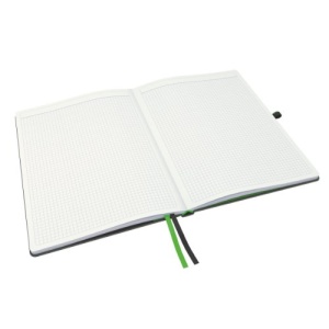 Caiet cu coperta tare Leitz Complete A4, 160 pagini, alb, hartie FSC - Img 15