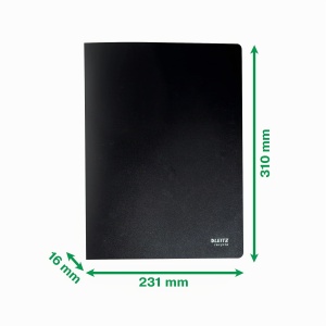 Caiet de sarcini Leitz Recycle A4, 40 huse, 80 foi, negru - Img 6