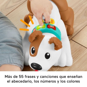 Caine de jucarie Fisher-Price 123 Crawl With Me Puppy, interactiv, cantec, design prietenos - Img 6