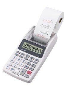 Calculatoare de birou Sharp EL-1611V, display LCD 12 cifre, imprimare in 2 culori
