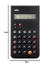 Calculator de birou Braun BNE 001, 8 cifre, design iconic, negru - Img 2