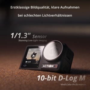 Camera de actiune DJI Osmo Action 4, 4K120fps, combo esential, 1 acumulator - Img 2