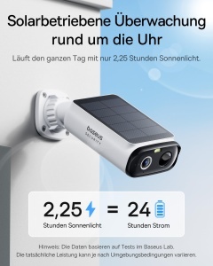 Camera de supraveghere Baseus S1 Lite, 2K, Wi-Fi, alimentare solara, IP67 - Img 2