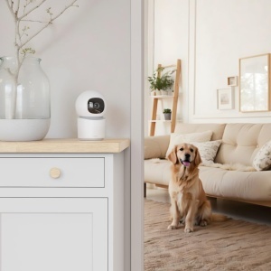 Camera de supraveghere Hama de interior camera inteligenta Wi-Fi cu vedere pe timp de noapte 1080p inregistrare detector de miscare cu detectare de pe - Img 9